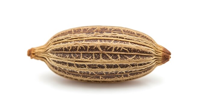 Close-up of a dried seed pod.
