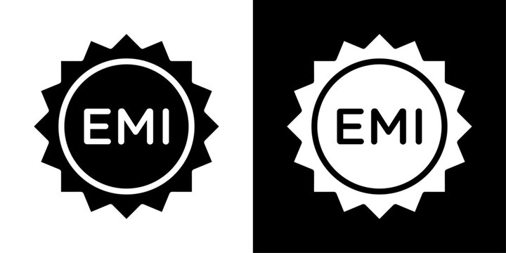 EMI icon representing installment payments, monthly finance plans, loan systems, and digital banking services.