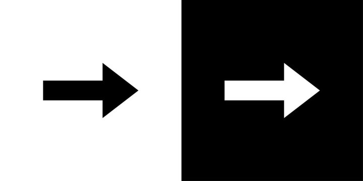 Forward arrow icon in solid fill style showing right direction arrow, representing navigation, next action, progress flow, movement and user interface control.