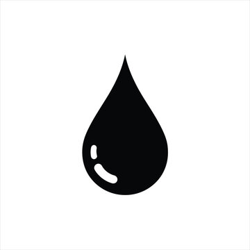 Water drop icon liquid symbol vector illustration hydration moisture condensation liquidity chemistry agriculture beverage
