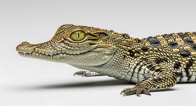 Crocodile Reptile Wildlife Animal Closeup.