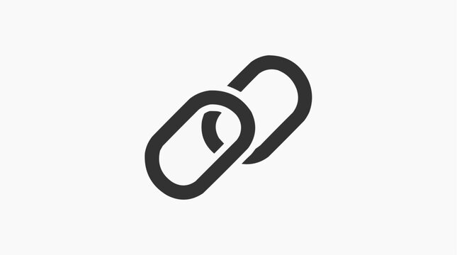 Two interconnected chain links symbolizing connection, strength, and unity, an emblem of collaboration and teamwork.