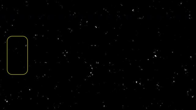 White scratches and roughness on a black screen. Effect of old film noise in 4K video 
