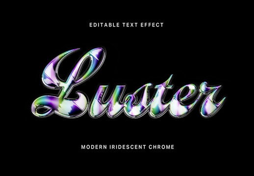 Modern Iridescent Chrome