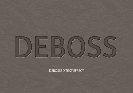 Debossed Text Effect