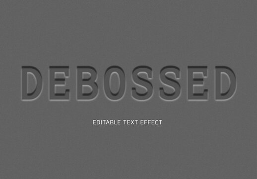 Debossed Text Effect