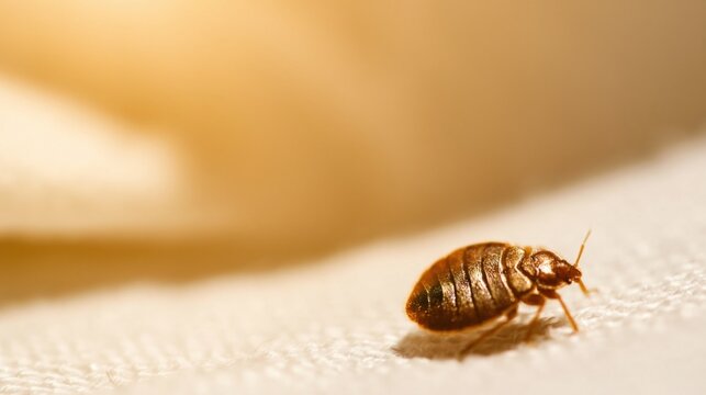 Close-Up of a Brown Bed Bug