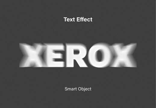Xerox Text Effect