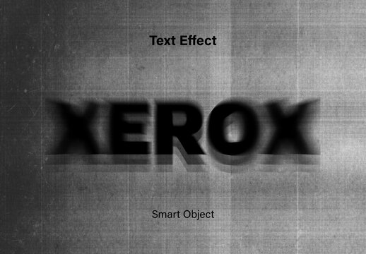 Xerox Text Effect