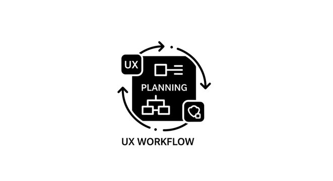 Ux workflow planning design process.