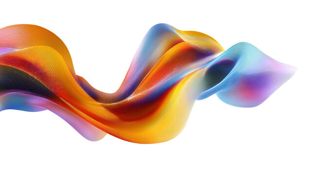 next generation innovation concept with dynamic abstract form isolated on white background