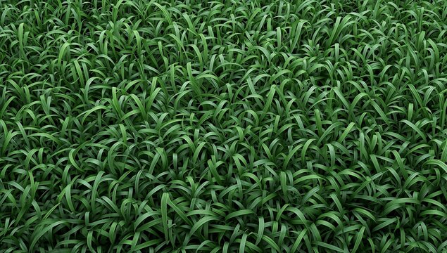 Lush green grass texture seamless detailed pattern