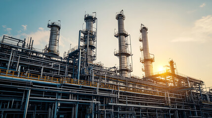 Fototapeta premium Global oil shortage crisis, rising fuel prices, energy supply disruption concept