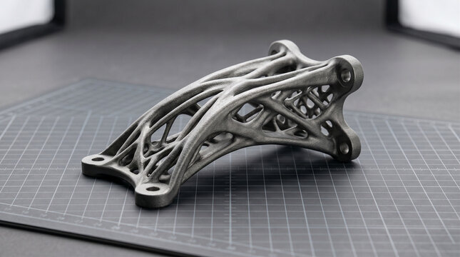 3D Printed Metallic Aerospace Bracket with Organic Generative Design