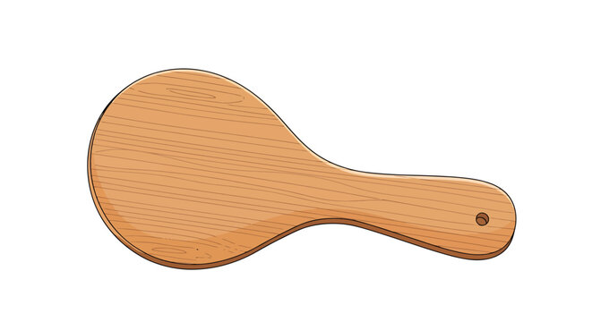 Wooden kitchen spoon for cooking.