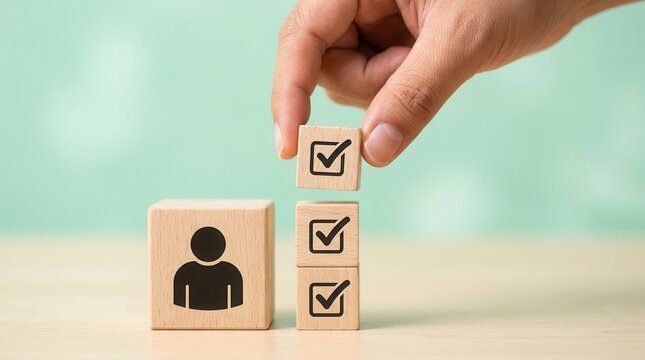 Human resource management performance appraisal using a checklist survey and assessment process.