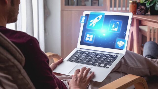 Startup launch and business growth concept, rocket symbolism, entrepreneurship, startup innovation, and early-stage success strategies for new business development and expansion. Spire