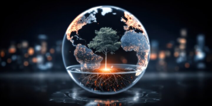 The impact of sustainability on the climate is clear when a green environment and energy protect our entire planet.