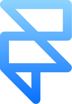 Modern blue gradient framer design tool sign for digital prototyping and creative software ui