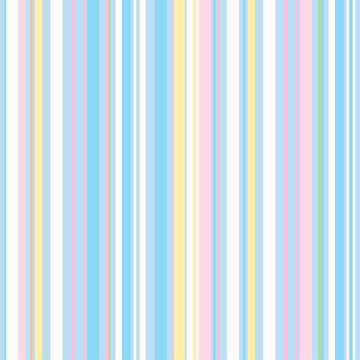 Blue, pink, white, yellow stripe background for wallpaper, backdrop, print, fabric, textile, garment, clothes, phone case, picnic blanket, spring, summer, gift wrap, pyjamas, duvet, curtain, paper