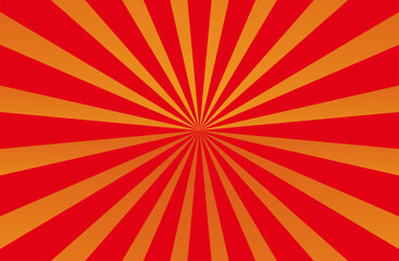 Fototapeta premium Red and Orange Sunburst Background