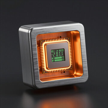 Secure hardware enclave processor core in brushed aluminum shell