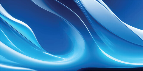 Obraz premium Abstract blue wave background featuring flowing liquid lines and wavy vector textures for a modern water motion design wallpaper
