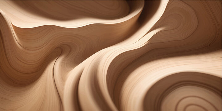 A delicious dark milk chocolate liquid swirl creates a smooth flowing silk texture and a sweet brown wave pattern for a seamless dessert food wallpaper design