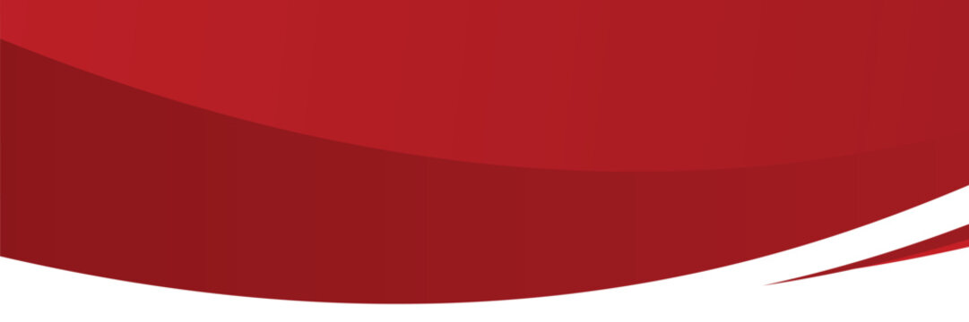 Curved golden yellow wave and a deeper red wavy border, footer vector illustration
