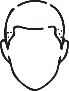 minimalist buzz cut hairstyle flat design vector illustration for men's grooming