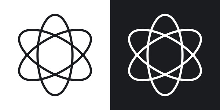 Agnosticism icons in solid black and white collection