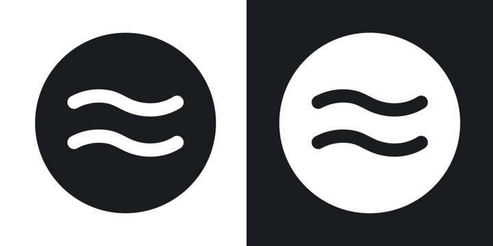 Approximately equal icons in solid black and white collection