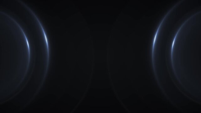 Dark blue lens flare abstract background soft curved light arcs, deep shadows, and cinematic empty space. luxury intros, logo reveals, title screens, tech promos, film openers, elegant video overlays.