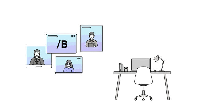 Responsive web design and ux illustration showing digital interface elements