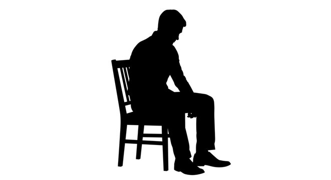 Man sitting on a chair 3.