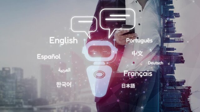 Global communication with multiple languages, digital translation tools, multilingual technology, cross-cultural communication, and virtual language learning environments. Muxer