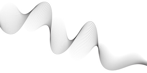 Luxury Gray Monochrome Abstract Wave Mesh Background with Smooth Flowing Lines for Elegant Design. © feroj