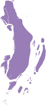 Outline Vector Map of Bhola District Bangladesh.ai