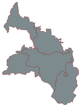 Outline Vector Map of Panchagarh With Thana.ai