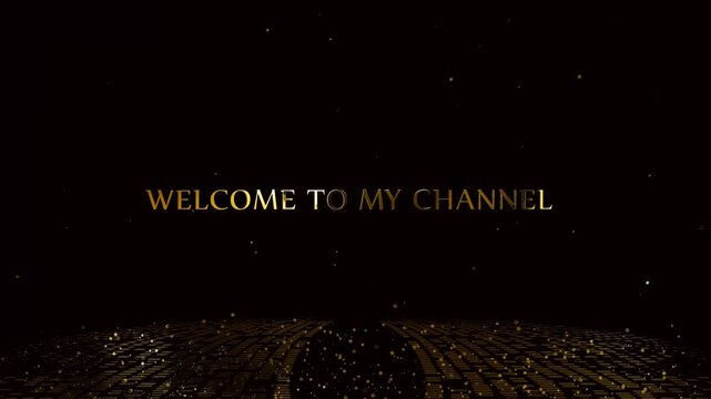 luxury gold social media text animation on the green screen background