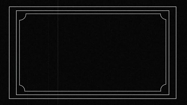 Animated Set of retro vintage silent movie caption cards with old film effects and scratches. silent movie cinema animation