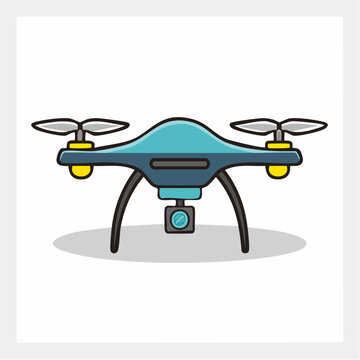 Cartoon Drone with Camera