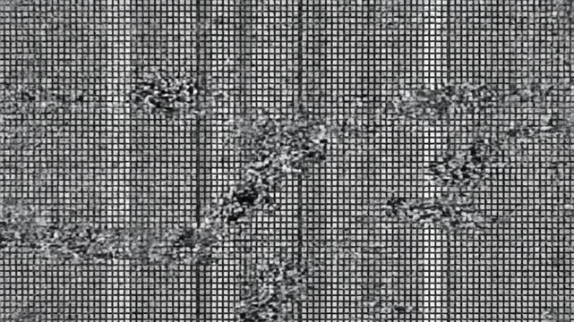 Minimal glitch background animation monochrome pixel grid flickering shifting continuously smooth seamless loop digital censor screen aesthetic geometric abstract composition 4k high quality motion gr