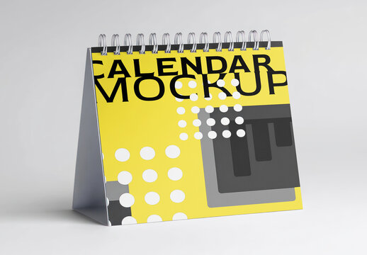 Modern Desk Calendar Mockup Design PSD