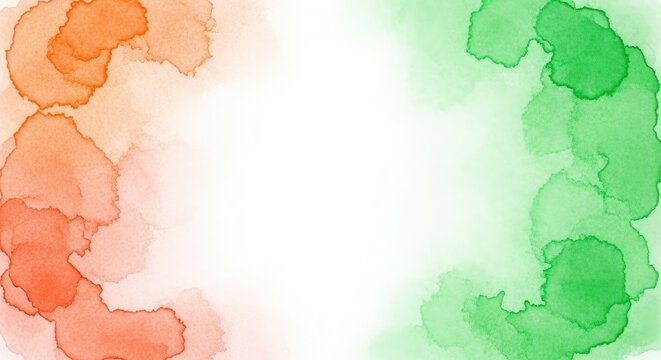 Vibrant watercolor irish flag celebrating independence day and irish heritage