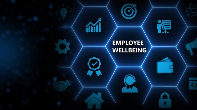 Employee wellbeing concept. Creating employee benefits and satisfaction programs. Fostering a positive work culture and employee engagement. The physical, mental and emotional health of employees.