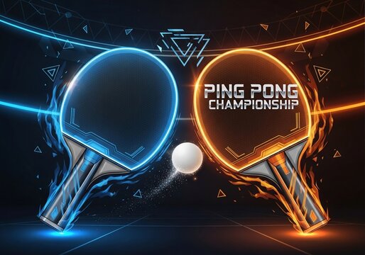 Neon Duel: A Plasma Ping Pong Showdown
