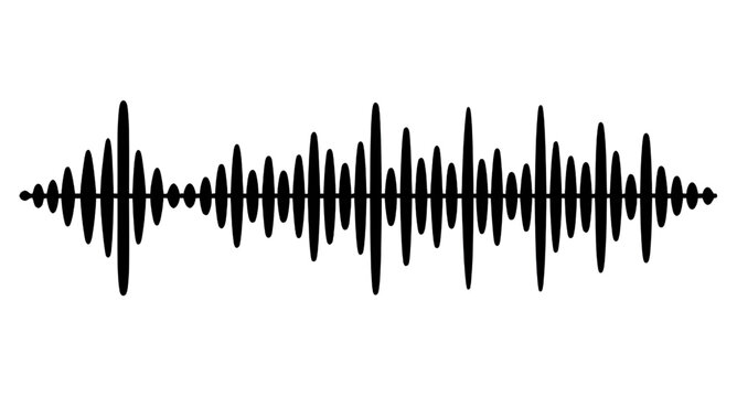 vector illustration of a sound wave 