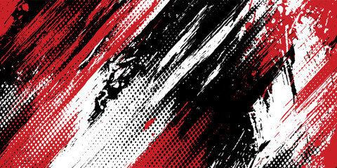 Gaming esport background striking stripes electric banner vector illustration design red black grunge brush wing comic pattern modern abstract concept livery stripes decal paint splash splatter.eps 10 © Samsul