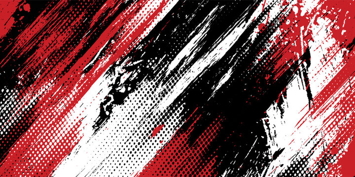 Gaming esport background striking stripes electric banner vector illustration design red black grunge brush wing comic pattern modern abstract concept livery stripes decal paint splash splatter.eps 10
